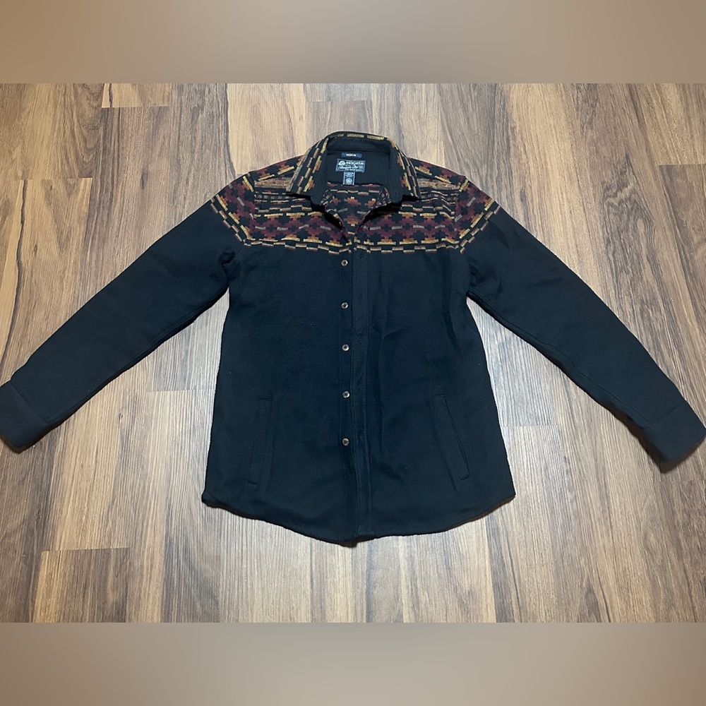 American Rag Black Shirt with Colorful Accents